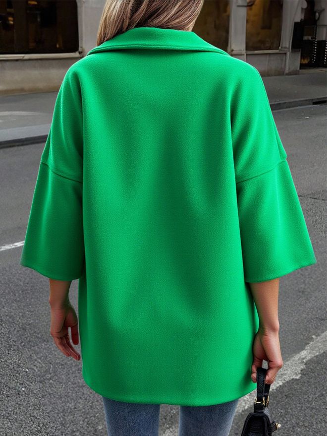 MyBee Cachet Coat Green Wholesale Clothing Polyester