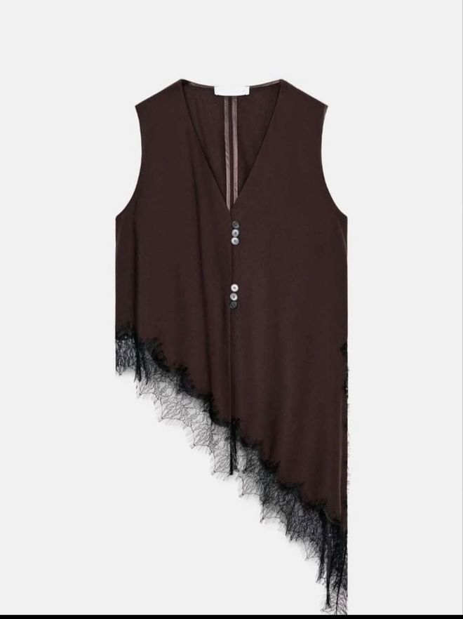 MyBee Black Elegant Long Vest Wholesale Clothing Winter