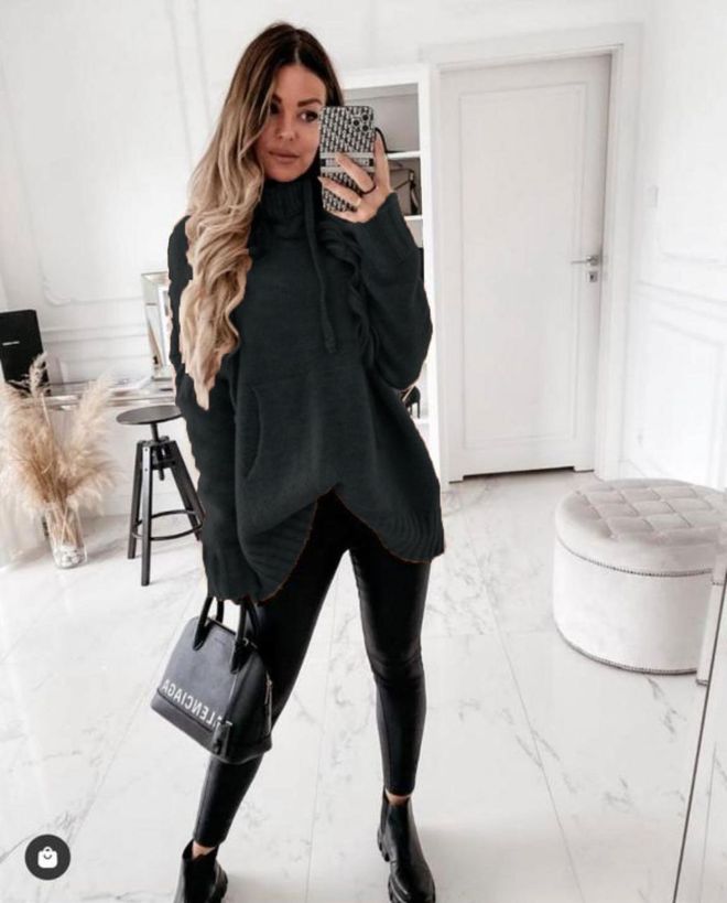 MyBee Sweater Black Wholesale Clothing Modest