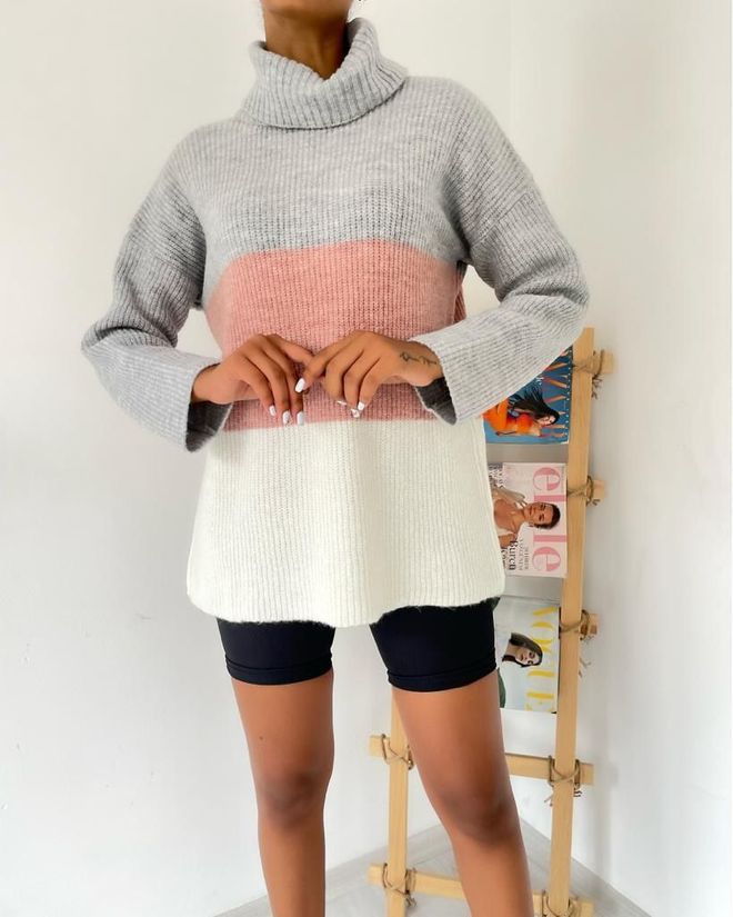 MyBee Sweater Grey Wholesale Clothing Wool