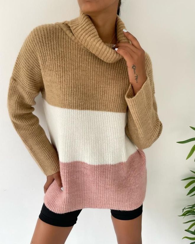 MyBee Sweater Camel Wholesale Clothing Wool