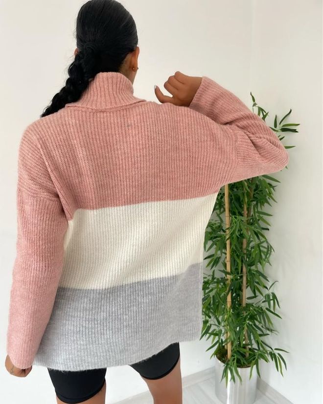 MyBee Sweater Powder Pink Wholesale Clothing Wool