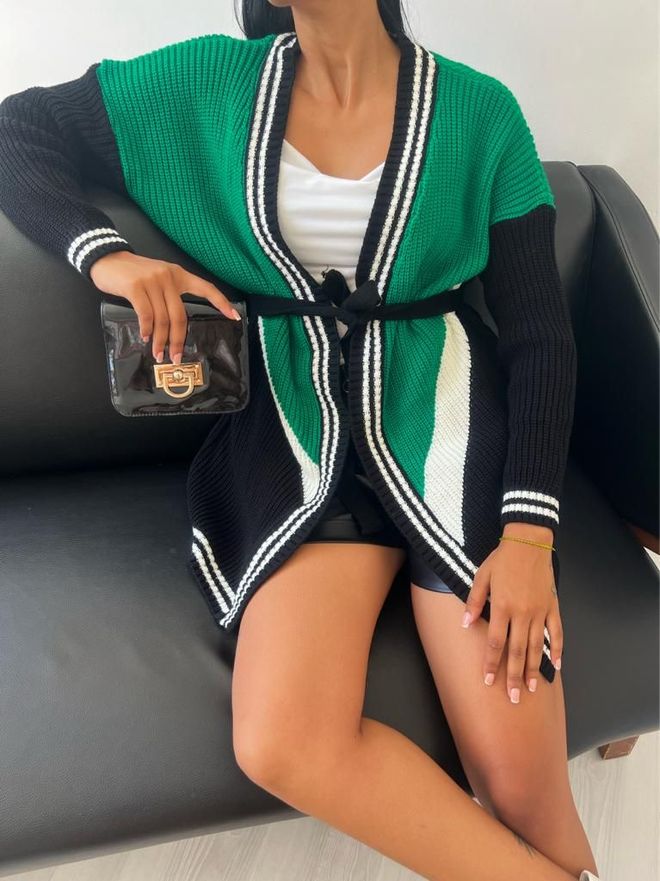 MyBee Cardigan Green Wholesale Clothing Casual
