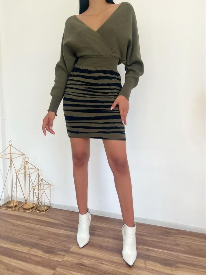 MyBee Dress Green Wholesale Clothing Casual