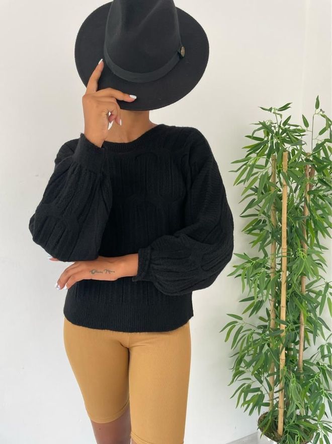 MyBee Џемпер Црна Велепродаја одеће Неформалан