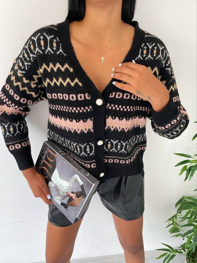 MyBee Cardigan Black Wholesale Clothing Casual