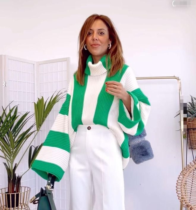 MyBee Tuniek Groen en Ecru Groothandel Kleding Bescheiden