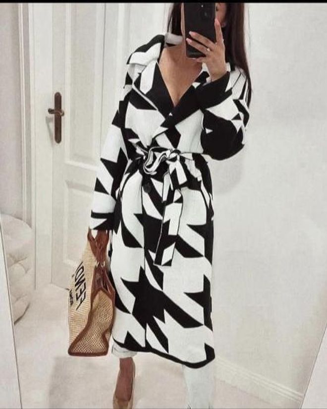 MyBee Gilet Noir Et Blanc Vêtements en gros Décontracté