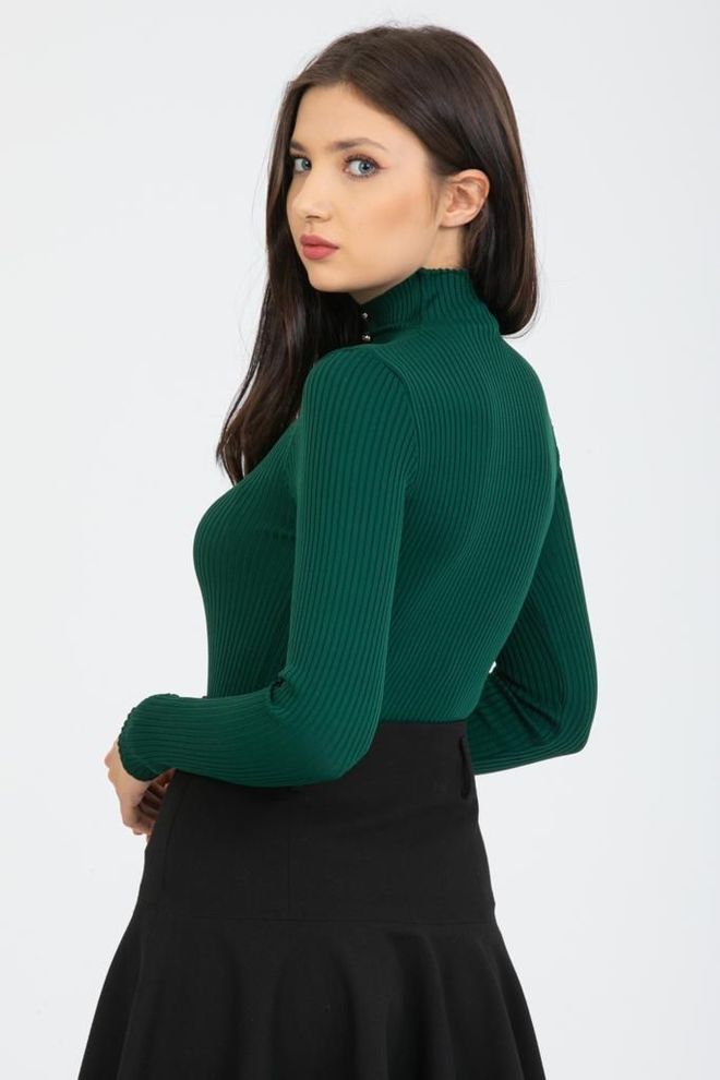 MyBee تريكو بأحجار البوليليت كاكي ملابس بالجملة صوف