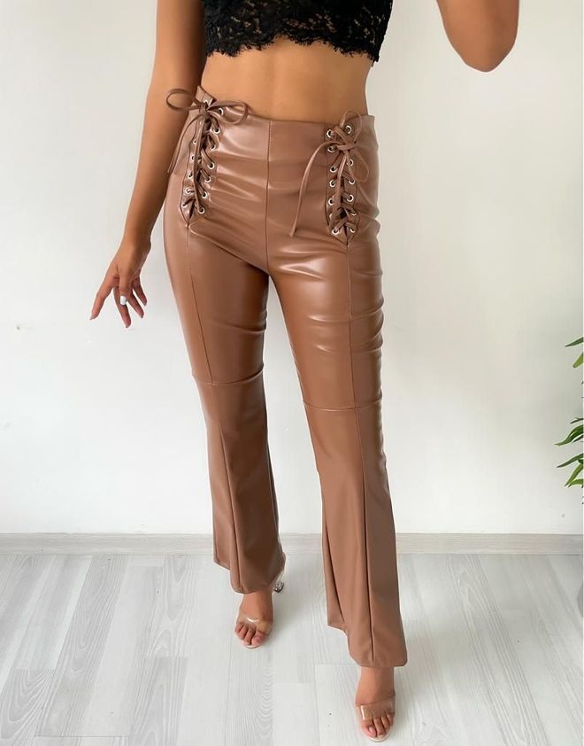 MyBee Trousers Brown Wholesale Clothing Work