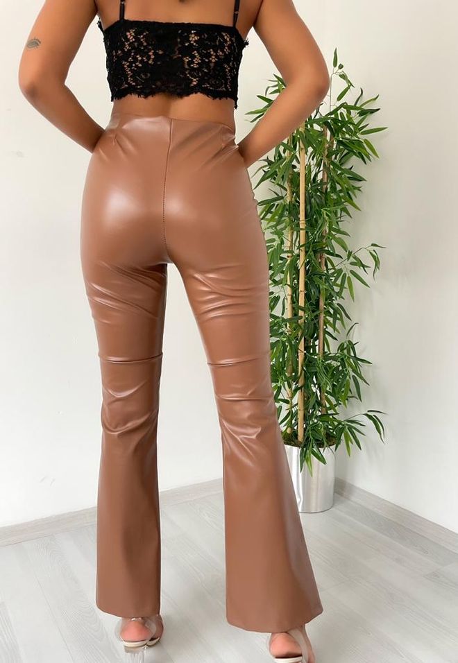 MyBee Trousers Brown Wholesale Clothing Sexy