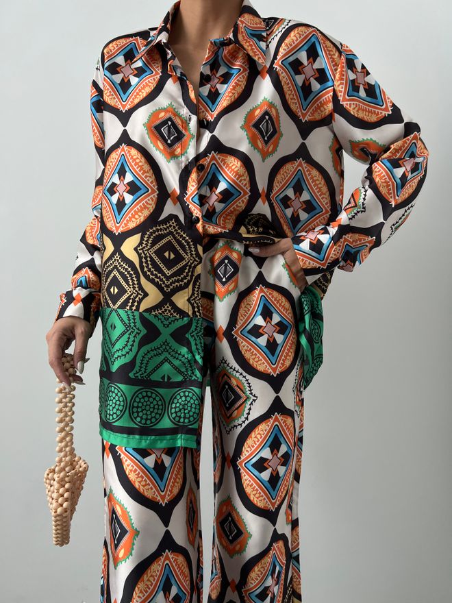 MyBee Satin Suit Ecru Wholesale Clothing Birthday