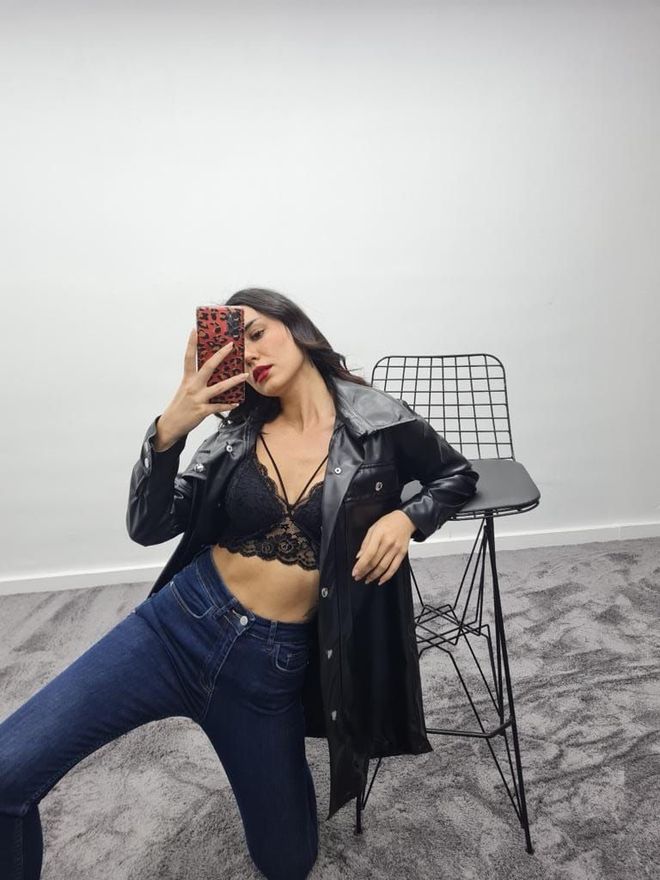 MyBee Leather Shirt Jacket Black Wholesale Clothing 0