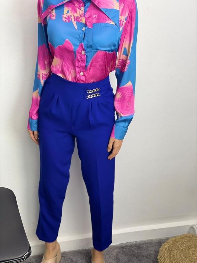 MyBee Cigarette Pants Saxe Wholesale Clothing Formal