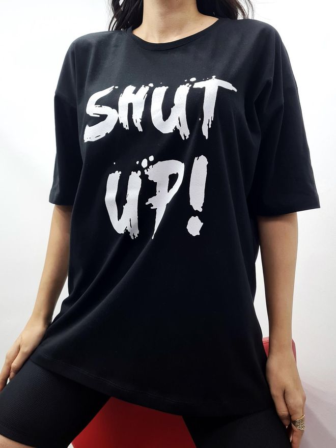 MyBee T shirt Zitto Nera Abbigliamento all'ingrosso Casuale