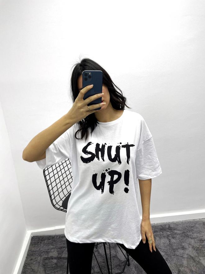 MyBee T shirt Zitto Bianco Abbigliamento all'ingrosso Cotone