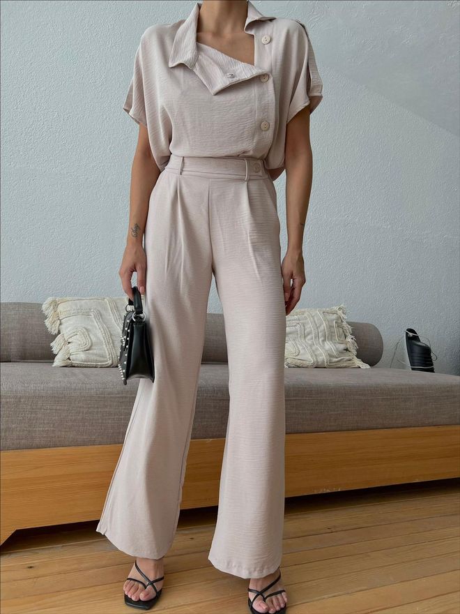 MyBee Aerobin Костюм От 2 Части Бежов Дрехи на едро Работа