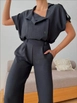 Ένα μοντέλο χονδρικής πώλησης ρούχων φοράει myb10204-aerobin-2-pack-suit-black, τούρκικο  χονδρικής πώλησης από 