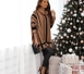 A wholesale clothing model wears myb10389-knitwear-poncho-sweater-brown, Turkish wholesale  of 