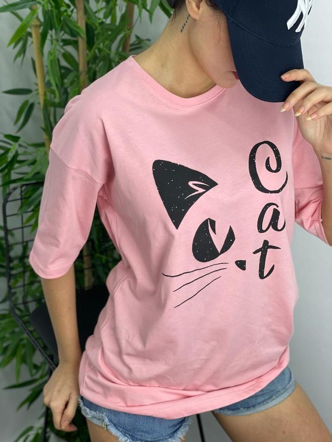 MyBee Kačių Marškinėliai – Rožiniai Didmeninė prekyba drabužiais Kokteilinė