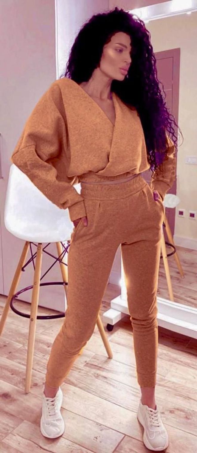 MyBee Set di tuta imbottita a 2 fili Marrone Abbigliamento all'ingrosso 0