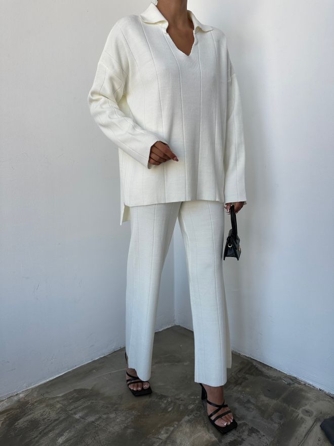 MyBee Traje De Punto Crudo Ropa al por mayor Lana