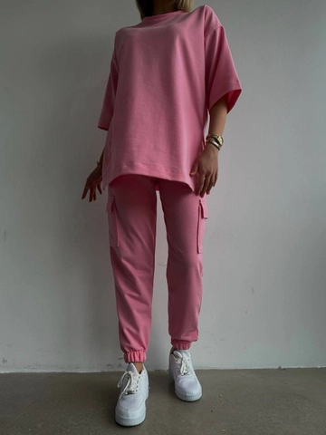 Pink sweatpants wholesale hot sale