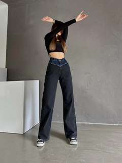 Hurtowa modelka nosi myd10094-double-color-jean, turecka hurtownia Dżinsy firmy MyDükkan