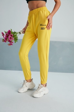 A wholesale clothing model wears myf10488-233-sweatpants, Turkish wholesale Sweatpants of My Fashion