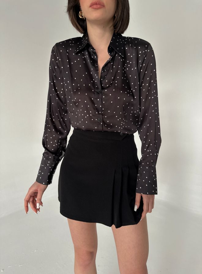 My Fashion Camicia Con Motivo A Pois Abbigliamento all'ingrosso Elegante