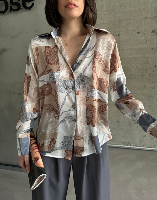 My Fashion Koszula We Wzór Uzbecki Hurtowa sprzedaż odzieży Casual