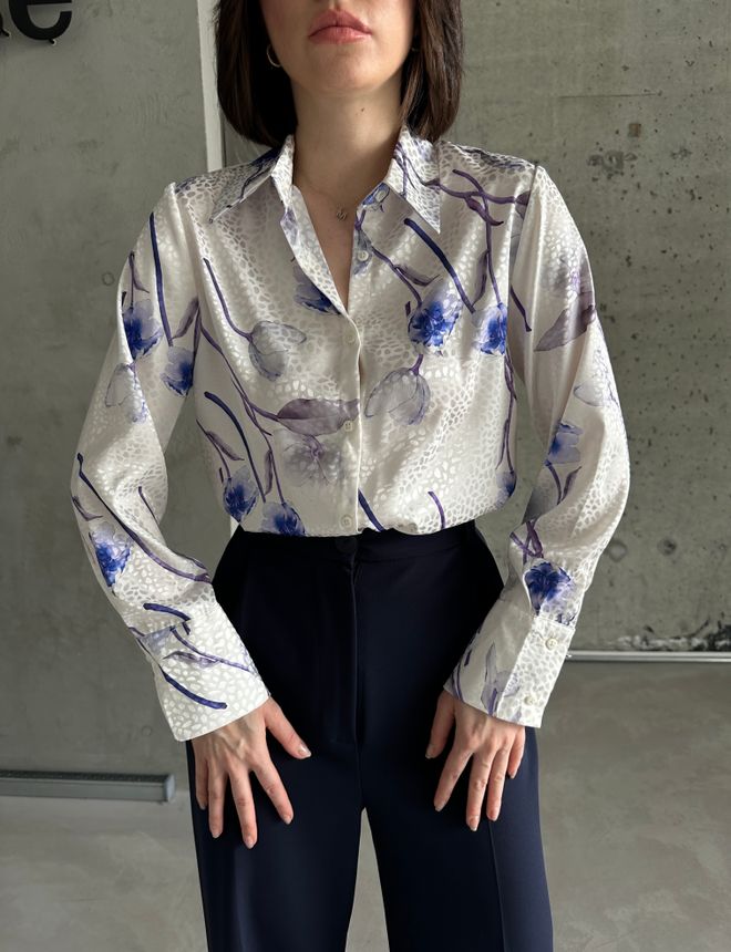 My Fashion Hemd Mit Rosenmuster Großhandelskleidung Lässig