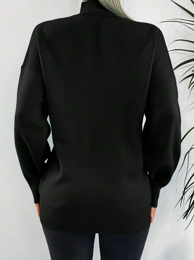 My Fashion Plain Knitted Blouse Wholesale Clothing Acrylic