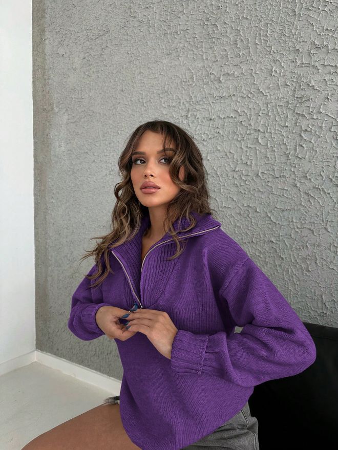 My Fashion Pullover Mit Reißverschluss Großhandelskleidung Lässig