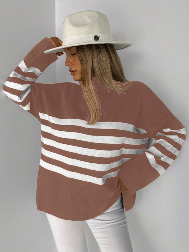 My Fashion Jersey De Piqué A Rayas Ropa al por mayor Casual