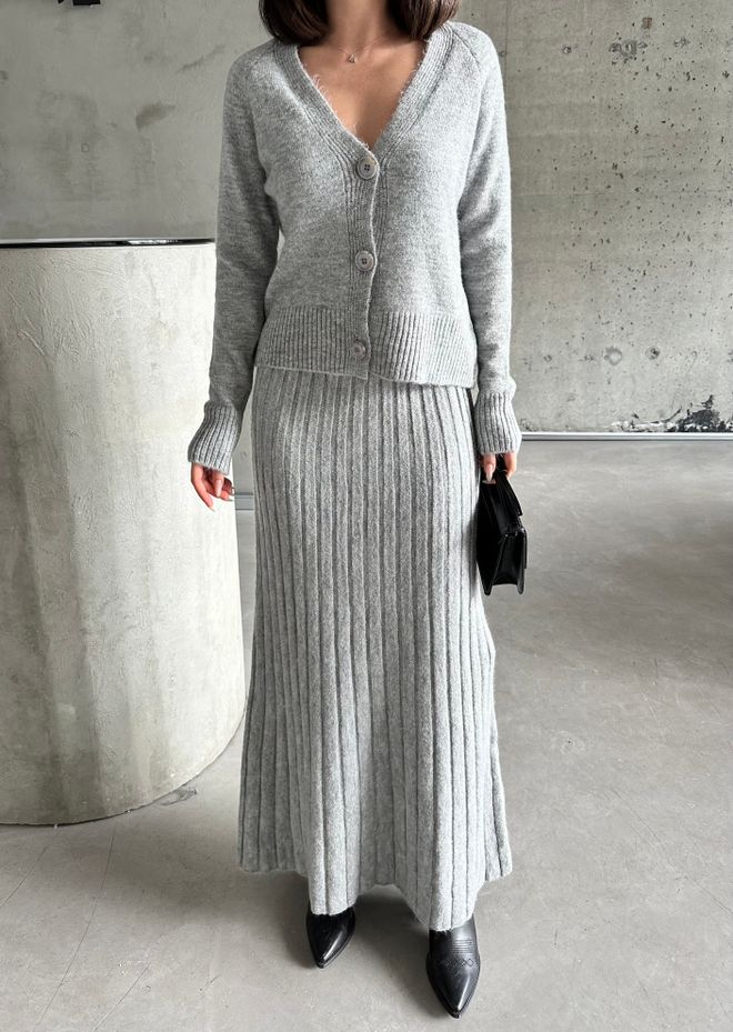 Ilia Raised Cardigan Set Wholesale Clothing Casual