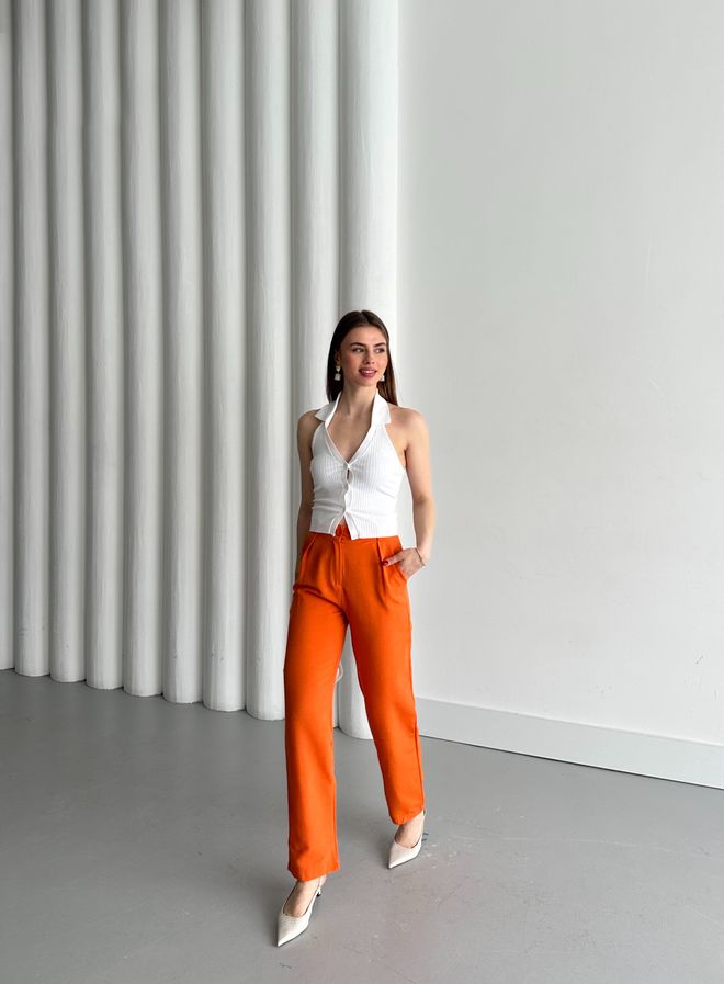 My Fashion Pantalones De Lino Con Cremallera Agl Ropa al por mayor Casual