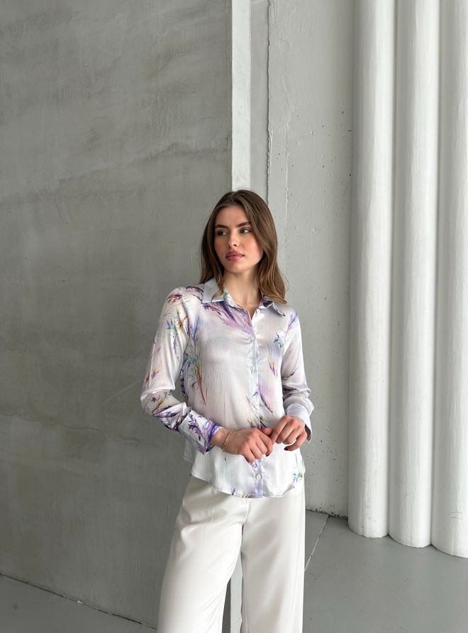 My Fashion Hemd mit Kirchil Muster Großhandelskleidung Formal