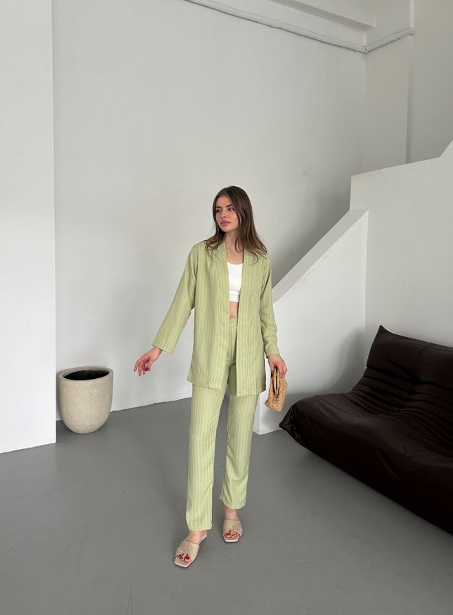 My Fashion Κοστούμι με ριγέ Χονδρικό εμπόριο ενδυμάτων Χωρίς ύφασμα