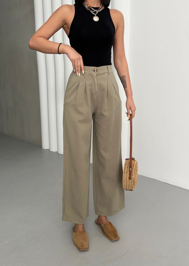 My Fashion Paprastos Gabardino Kelnės Didmeninė prekyba drabužiais Kokteilinė