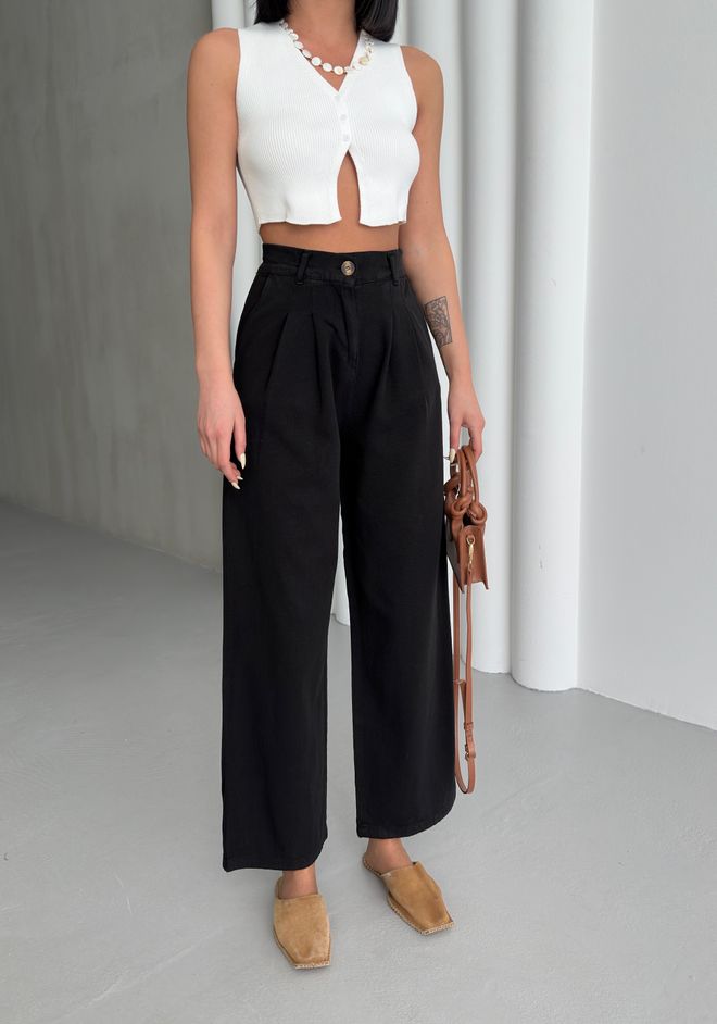 My Fashion Απλό Παντελόνι Gabardine Χονδρικό εμπόριο ενδυμάτων Casual