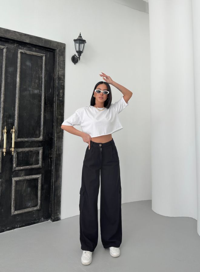 My Fashion Παντελόνι Με Τσέπη Cargo Gabardine Χονδρικό εμπόριο ενδυμάτων Casual