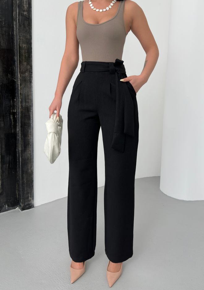 My Fashion Παντελόνι Με Ζώνη Πολυβισκόζης Χονδρικό εμπόριο ενδυμάτων Casual