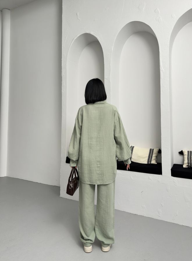 My Fashion Abito Mueslin Con Scollo A V Abbigliamento all'ingrosso Casuale