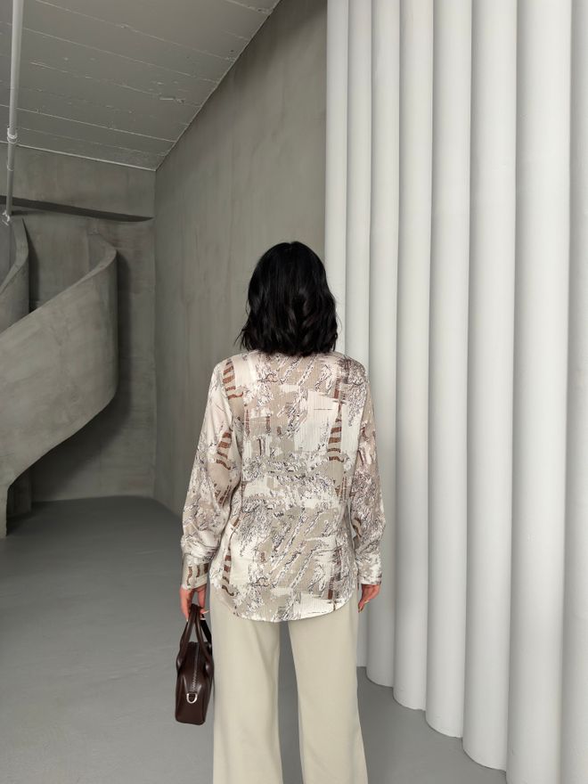My Fashion Majica S Uzorkom Ptičjeg Perja Veleprodaja odjeće Elegantan