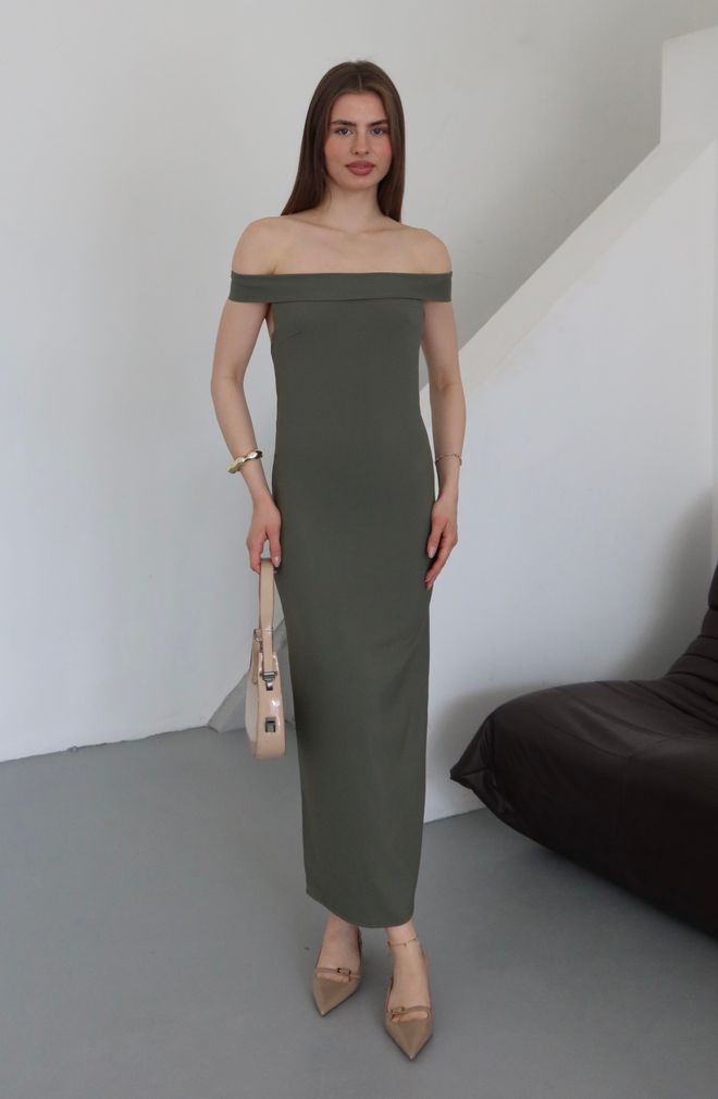 My Fashion فستان بولي فيسكوز مع فتحة رقبة خلفية ملابس بالجملة رائع
