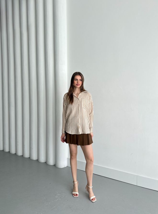 My Fashion Mueslin Frequent Line Shirt Wholesale Clothing Casual