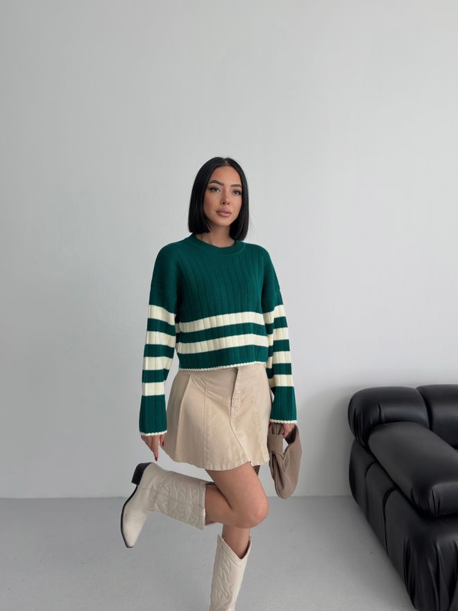 My Fashion Green Casual Western Sweater Wholesale Clothing Casual