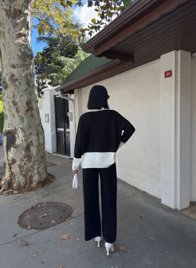 My Fashion Black Oversized Fit Suit With High Neck Wholesale Clothing Fall