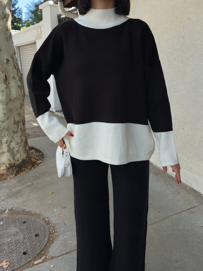 My Fashion Black Oversized Fit Suit With High Neck Wholesale Clothing Formal